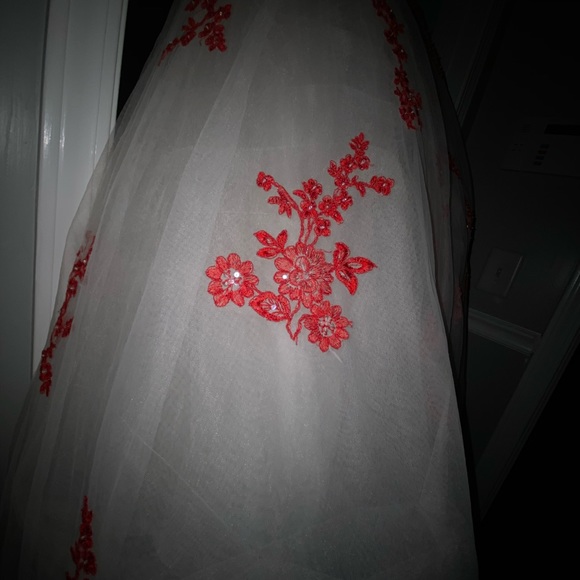 Tiffany Designs Timeless Red Ball Gown - Picture 5 of 6